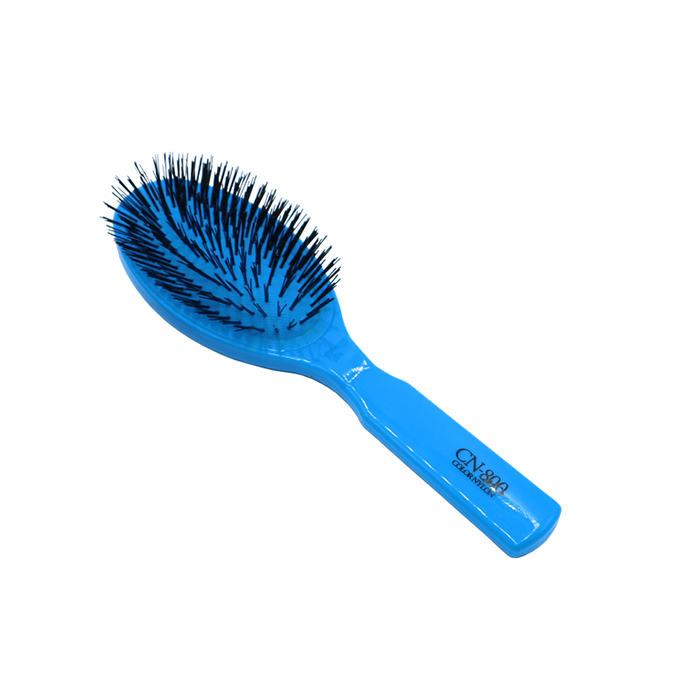 Blue Oval Nylon Bristle Hair Comb